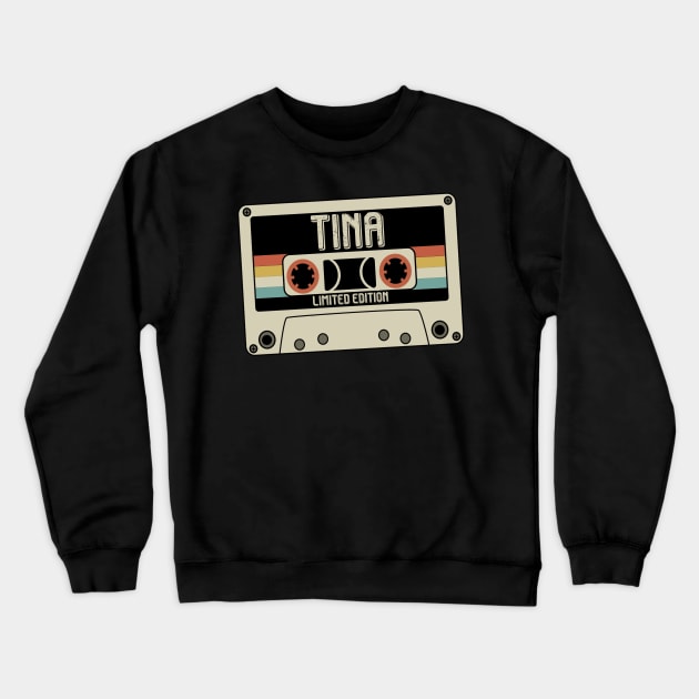 Tina - Limited Edition - Vintage Style Crewneck Sweatshirt by Debbie Art